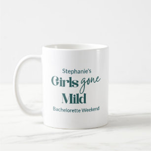 Girls Gone Mild Teal Cursive Bachelorette Weekend Coffee Mug