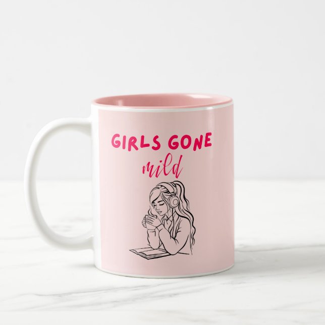 Girls Gone Mild  Two-Tone Coffee Mug (Left)