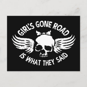 Girl's Gone Road Postcard