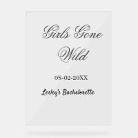 Girls Gone wild Bachelorette party name date bride