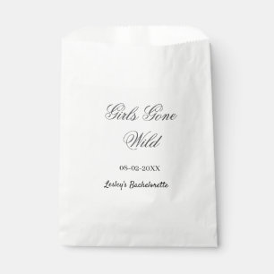 Girls Gone wild Bachelorette party name date bride Favour Bag