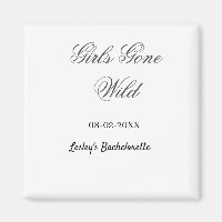 Girls Gone wild Bachelorette party name date bride