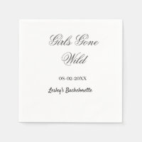 Girls Gone wild Bachelorette party name date bride