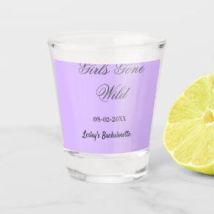 Girls Gone wild Bachelorette party name date bride Shot Glass