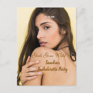 girls gone wild bachelorette party name photo whit postcard