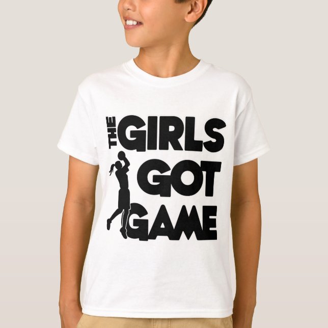 Girls Got Game, black T-Shirt (Front)