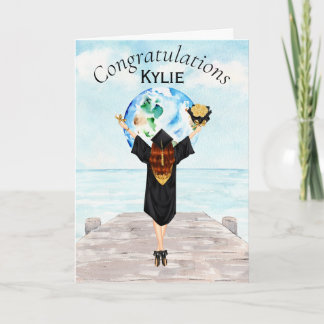 Girl's  Graduation Congratulations Card