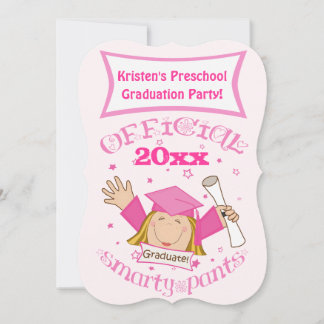 Girl's Graduation Party Invitation