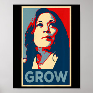 Girls Grow Kamala Harris Hope Poster 47th Rally Em