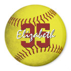 girls grungy yellow softball sports team gifts