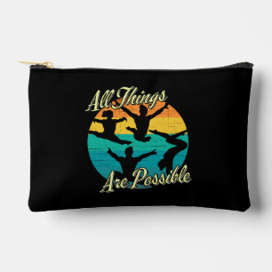 Girls Gymnastics - All Things are Possible Accessory Pouch