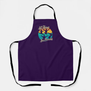 Girls Gymnastics - All Things are Possible Apron