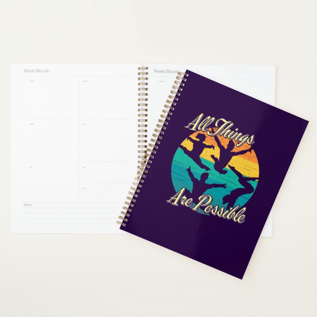 Girls Gymnastics - All Things are Possible Planner (Display)