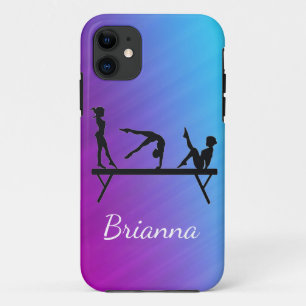 Girls Gymnastics Beam Personalised iPhone 11 Case