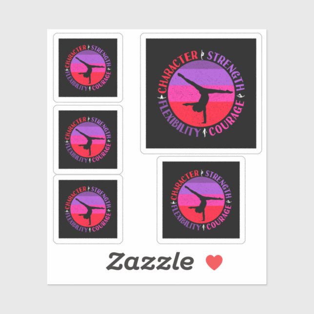 Girls Gymnastics Character Strength Courage (Sheet)