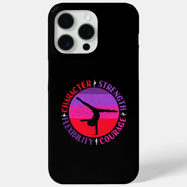 Girls Gymnastics Character Strength Courage Case-Mate iPhone Case (Back)