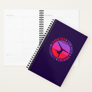 Girls Gymnastics Character Strength Courage Planner