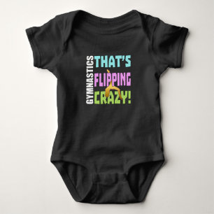 Girls Gymnastics - Flipping Crazy Baby Bodysuit