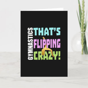 Girls Gymnastics - Flipping Crazy Card