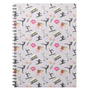 Girls Gymnastics - Girly Makeup Notebook