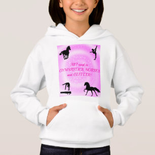 Girls Gymnastics, Horses, Glitter
