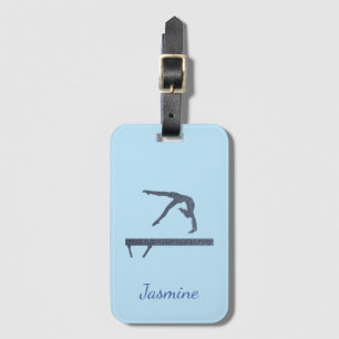 Girls Gymnastics Luggage Tag
