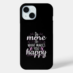 Girls Gymnastics - Motivational Happy Quote iPhone 15 Case