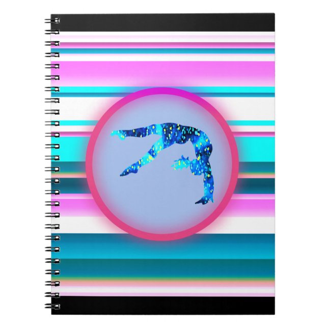Girls Gymnastics, Power Tumbling, Handspring   Notebook (Front)