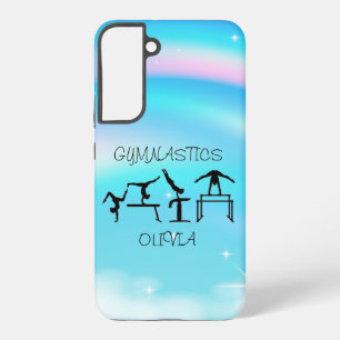 Girls Gymnastics Rainbow Swirls Samsung Galaxy Case