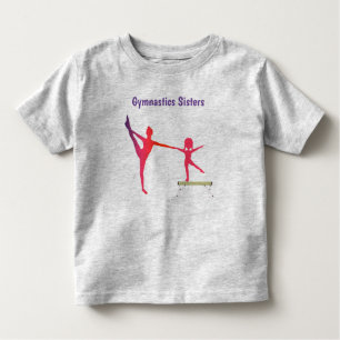 Girls Gymnastics Sisters T-Shirt
