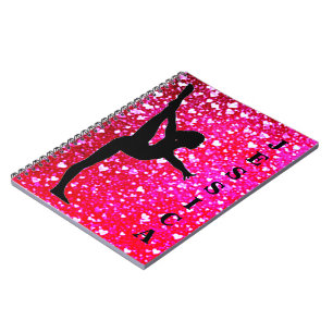 Girls Gymnastics Spiral Photo Notebook