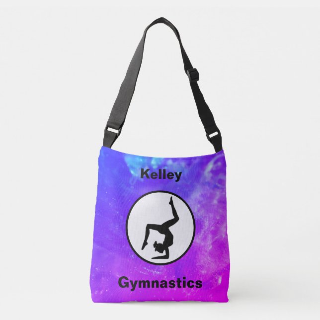 Girls Gymnastics Watercolor Tote Bag (Front)