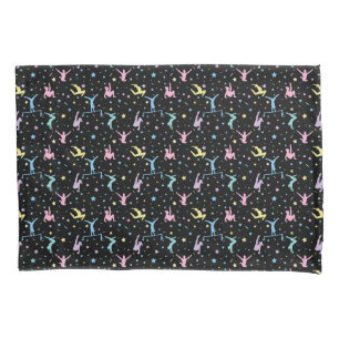 Girls Gymnastics Women Gymnasts with Stars Pillowcase