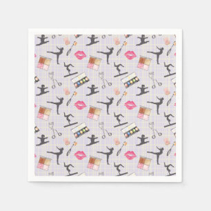 Girls Gymnastics - Women's Girly Makeup Napkin