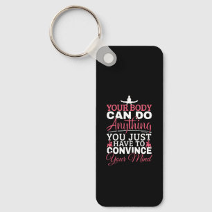Girls Gymnastics - Your Body Can Do Anything Key Ring