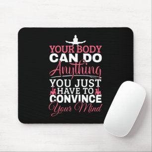 Girls Gymnastics - Your Body Can Do Anything Mouse Pad