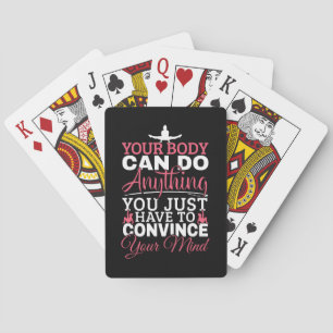 Girls Gymnastics - Your Body Can Do Anything Playing Cards