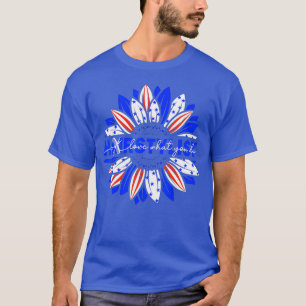 Girls hairstylist love what her do american flag T-Shirt