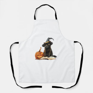Girls Halloween Cute Cat Pumpkin Witch Costume   Apron