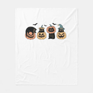 Girls Halloween Cute Cat Pumpkin Witch Costume Lon Fleece Blanket