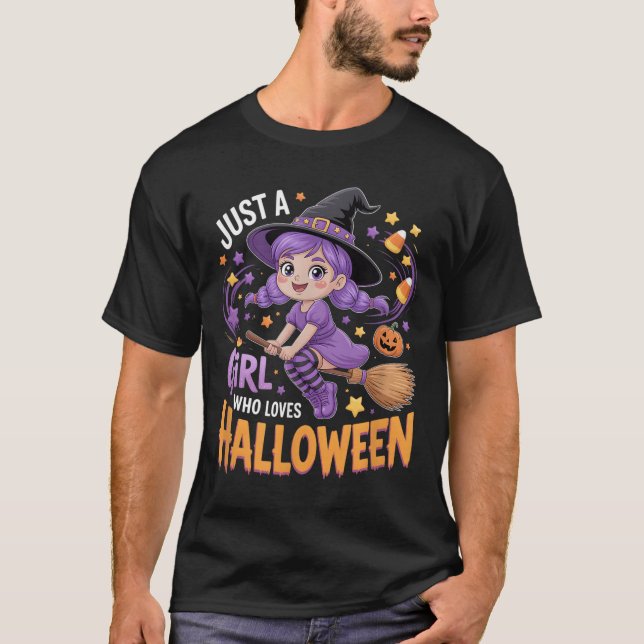 Girls Halloween  T-Shirt (Front)