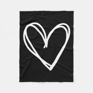 Girls Heart For Women Valentines Day Graphic  Fleece Blanket