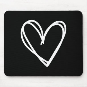Girls Heart For Women Valentines Day Graphic  Mouse Pad