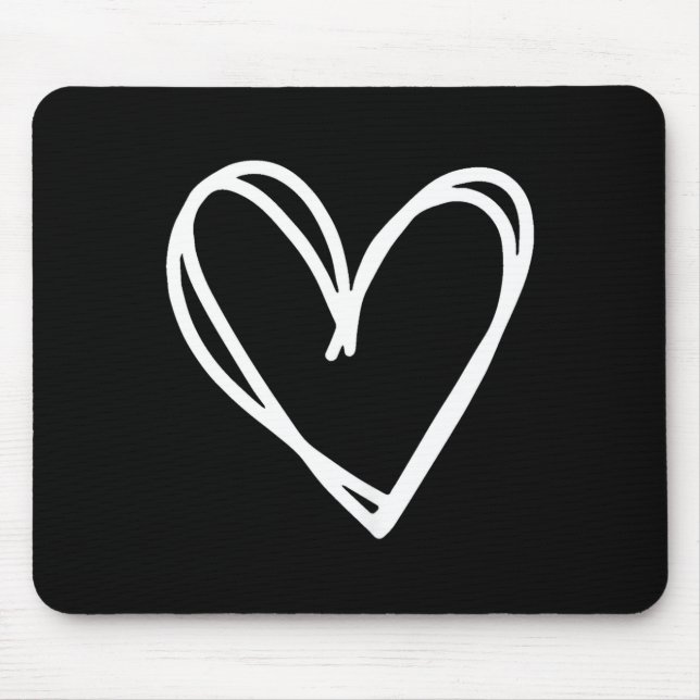 Girls Heart For Women Valentines Day Graphic  Mouse Pad (Front)