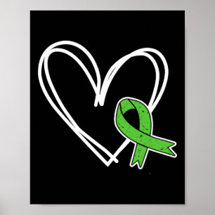 Girls Heart Mental Health Problems Awareness Toddl Poster