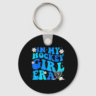 Girls Hockey In My Hockey Girl Era Ice Hockey Play Key Ring