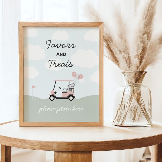 Girls' Hole-In-One Golf 1st Birthday Sign (Creator Uploaded)