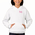 Girls Hoodies Front Pocket Design Monogram Name