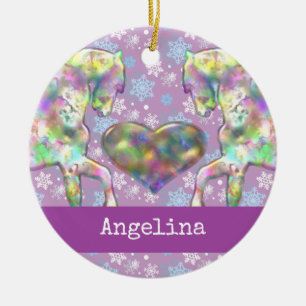 Girls Horse Christmas Ornament