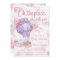 Girls Hot Air Balloon Baby Shower Invitations